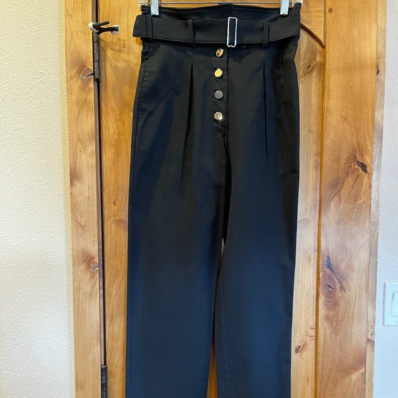 THE RANGE NYC Black High Waist Sailor Trousers, Pants NWT! Retail: $318! XS - Picture 1 of 15